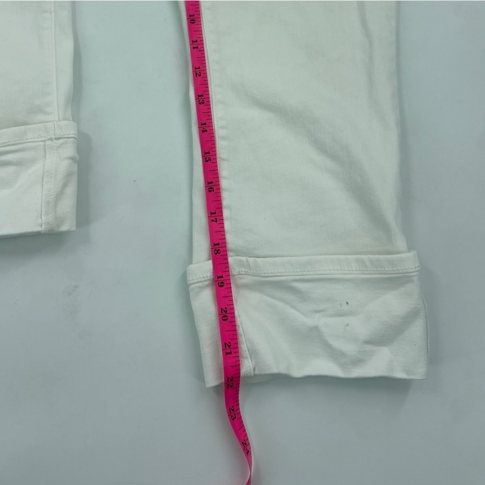 LILA RYAN White Cuffed Ankle Jeans - Picture 7 of 9
